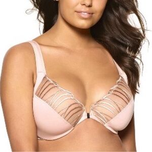 Paramour Felina Minimizer Bra Front Close Elegant Lingerie 36C New Everyday